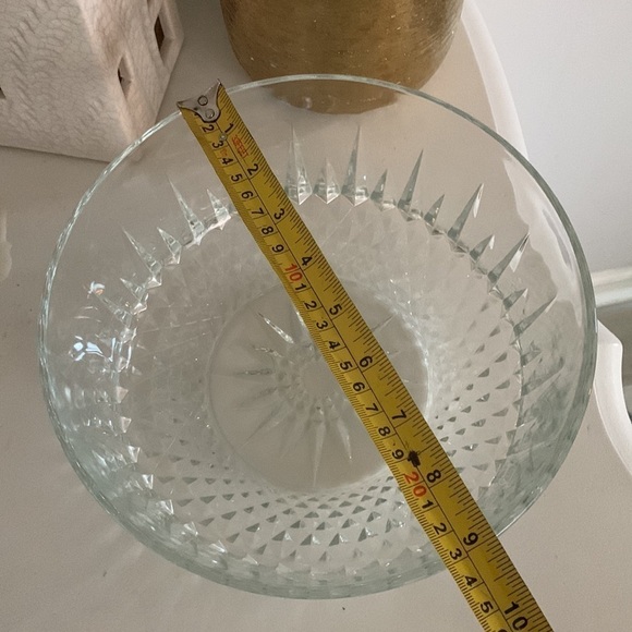 Vintage‎ Arcoroc Decorative Glass Bowl 1960’s Made in France clear fruits decor - Picture 5 of 10